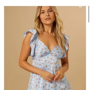 Arula Floral Blue Dress